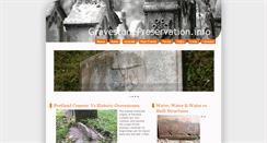 Desktop Screenshot of gravestonepreservation.info